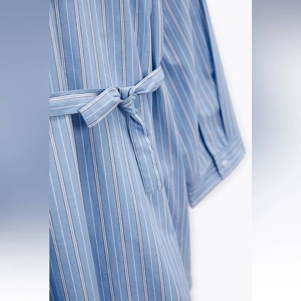 NWT Zara Poplin Wrap Shirt - Picture 11 of 11